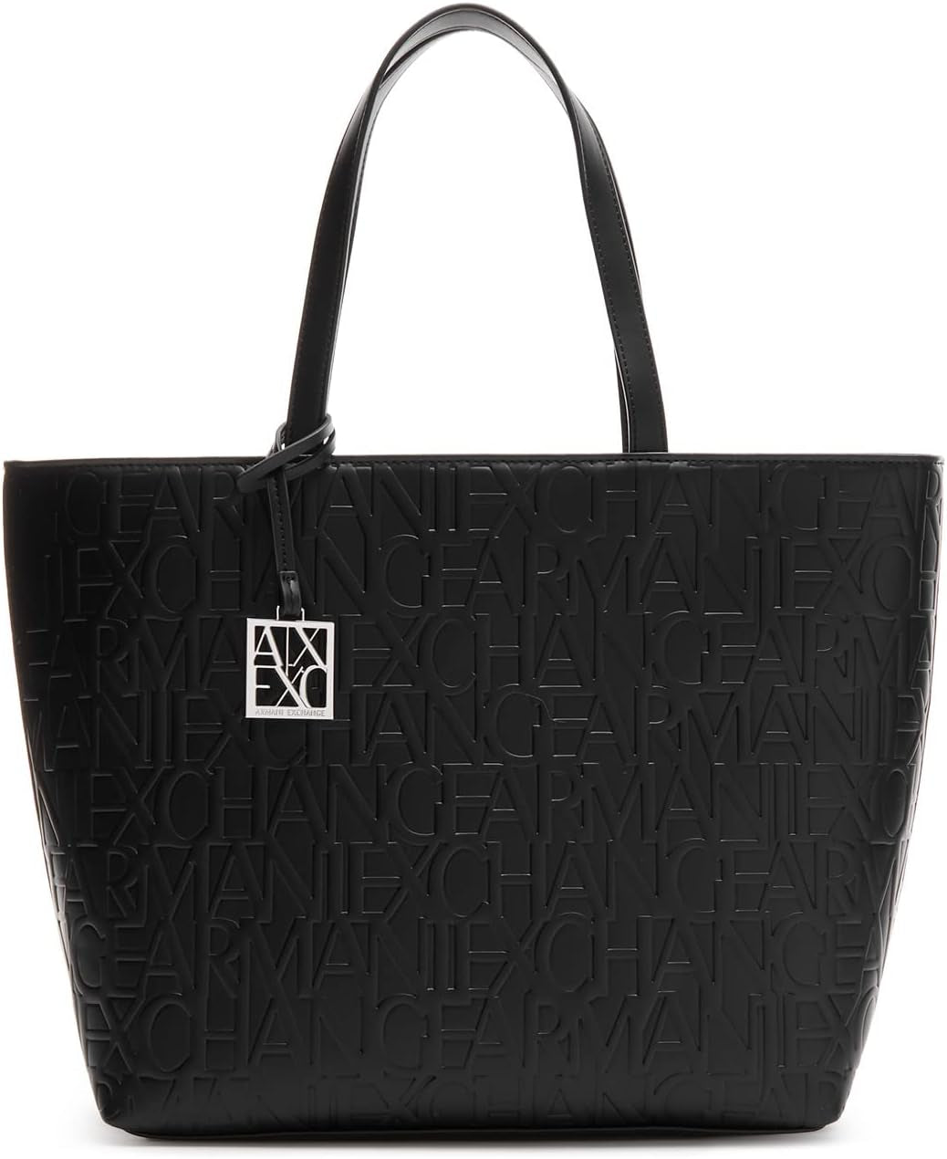Armani Exchange Liz - Open Medium Shopping sac à main, Noir (Nero Black), 28x11x40 cm (L x H D) EU Sacs femme Naty Shop Titre par défaut