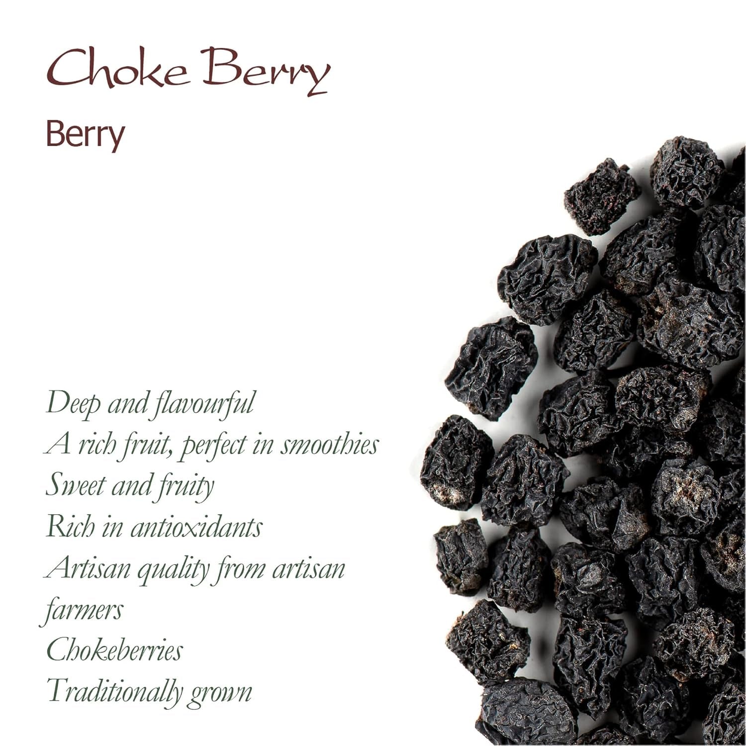 Baies d'Aronia séchées - Baies d'Aronia séchées - Baies d'Aronia séchées Baies d'Aronia séchées Baies d'Aronia séchées Produits déshydratés Naty Shop