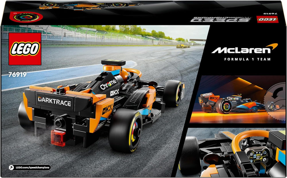 LEGO Speed Champions Mclaren Formule 1 Voiture de course 2023, jouet pour garçons et filles de 9 ans et plus qui aiment jouer de manière indépendante, modèle de véhicule à construire, décoration de chambre d'enfant 76919 Ensembles de construction Besuche den LEGO-Store