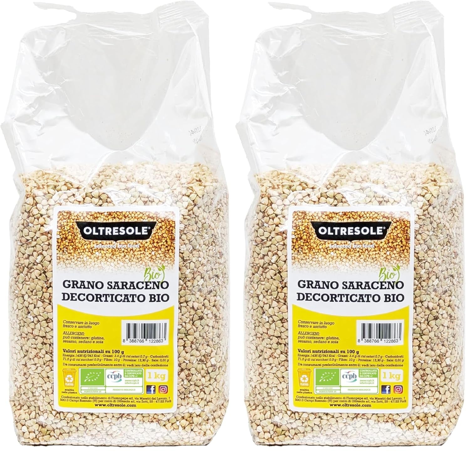 - Buchweizen geschält biologique 5 Kg - Getreide, nicht wärmebehandelt, aus biologischem Anbau, Forfait Confort