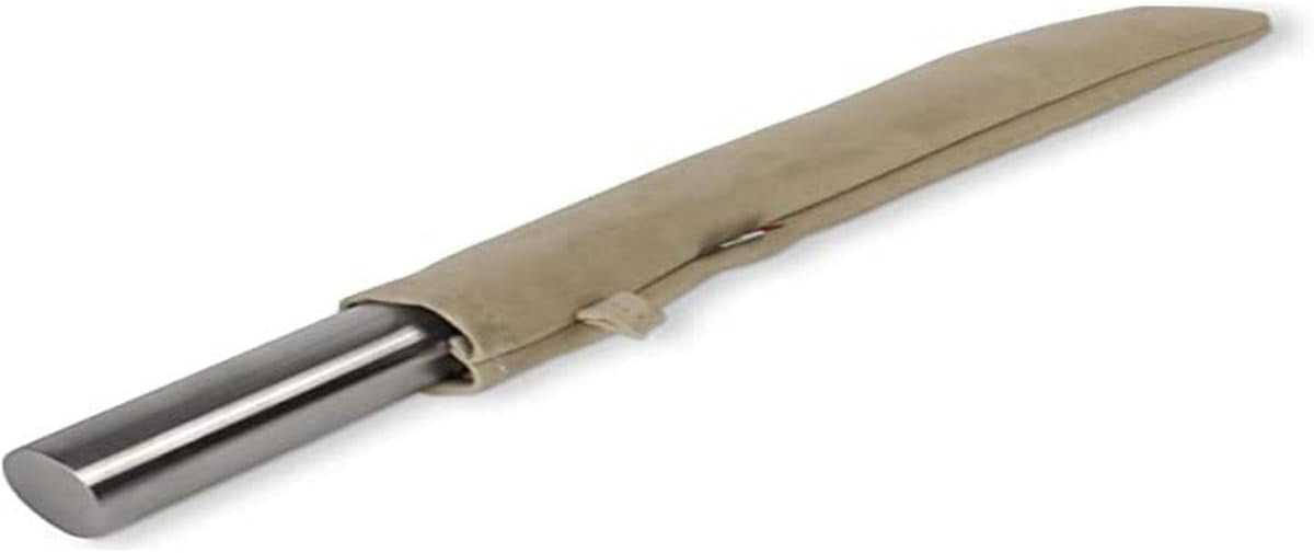 INOXLM Sucitor din oțel inoxidabil pentru pastă de zahăr, aluat, pâine, pizza, tort (buzunar bej)