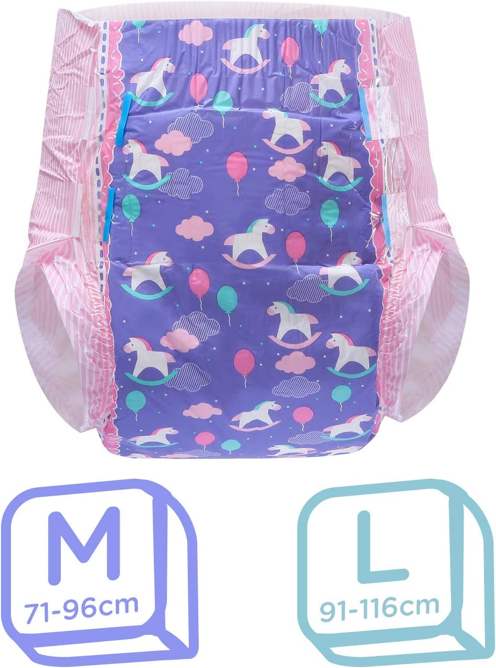 Couches Imprimées Adultes 5500-5800ml 10 Pièces - Small Fantasy (M)