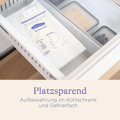 Lansinoh Muttermilchbeutel - 25 Stück - Zum Sicheren Aufbewahren Und Einfrieren Von Muttermilch - Hygienisch & Platzsparend Accessoires Alimentation et allaitement Bebe Naty Shop