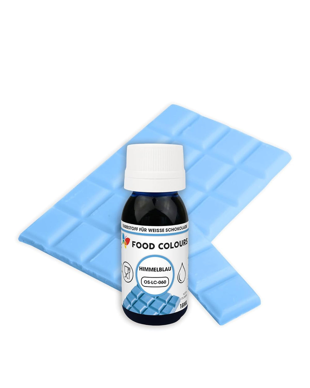 Colorant alimentaire OS-LC VERT FONCÉ 18 ml Colorant alimentaire pour chocolat blanc, pralines, crèmes, pâtisseries grasses, décors pour gâteaux et tartelettes