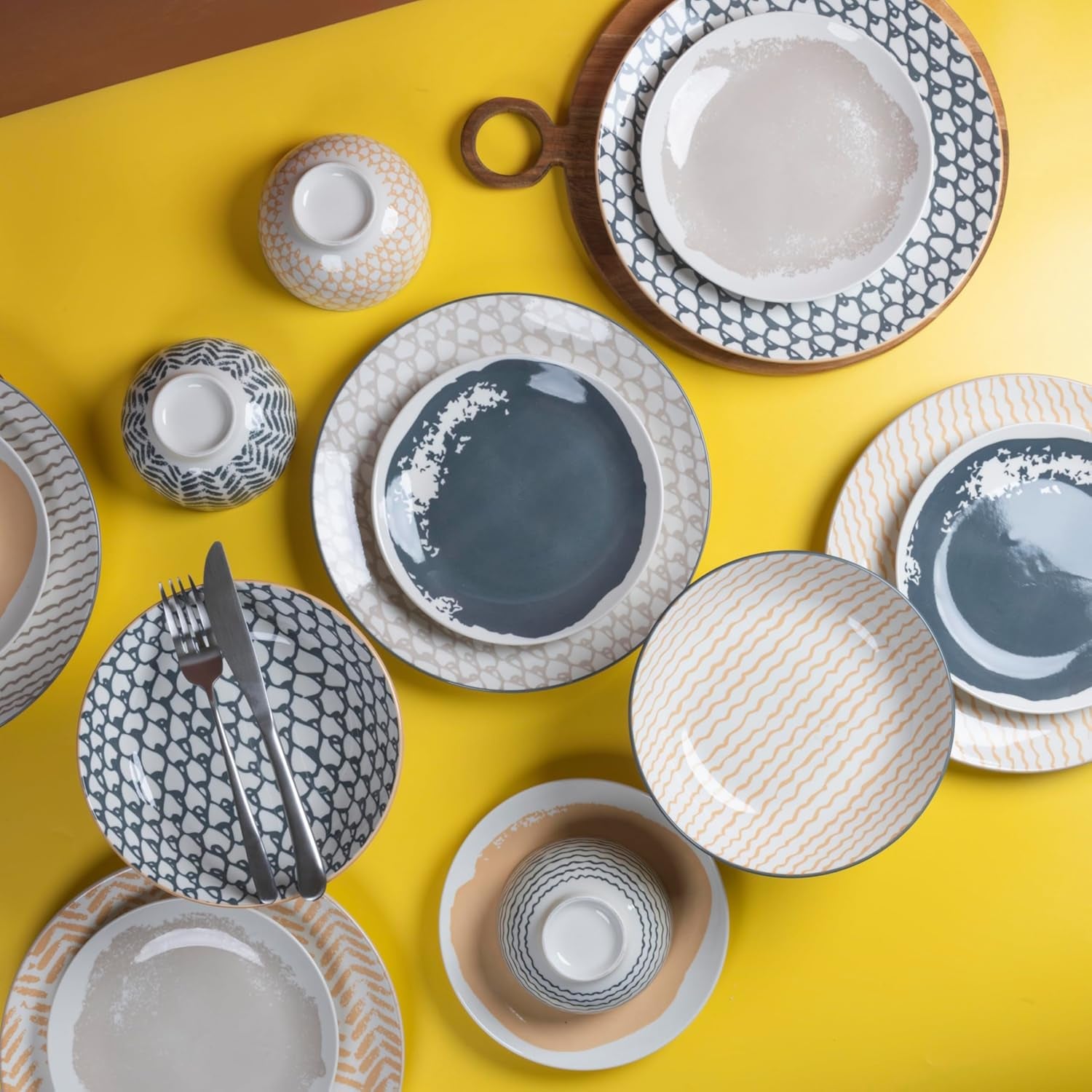 Soho Ensemble de 18 pièces en porcelaine, 6 places assises