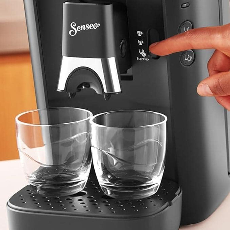 Machine à expresso à capsules PHILIPS Senseo Maestro - Technologie Intense Plus, Espresso de haute qualité, Design écologique, Réservoir d'eau 1,2 L, Fonction Mémo, Indicateur de détartrage (CSA260/60)