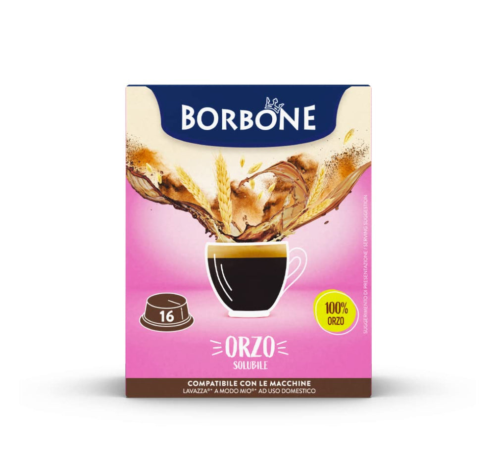 Caffè Borbone Malzkaffee - 96 Kapseln (6 Packungen mit 16 Stück) - Compatible avec Lavazza A Modo Mio Haushalts-Espressomaschinen