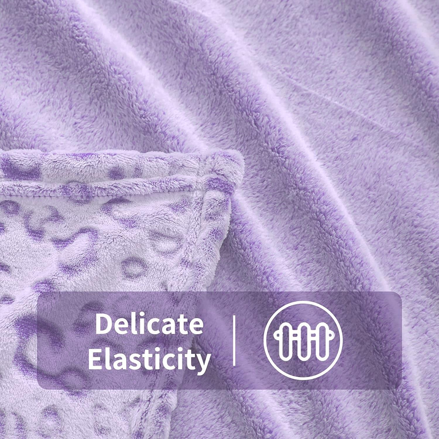 Plaid polaire flanelle FY FIBER HOUSE, couverture microfibre imprimé guépard 3D, 228 X 274 cm, violet Couettes et couettes Naty Shop