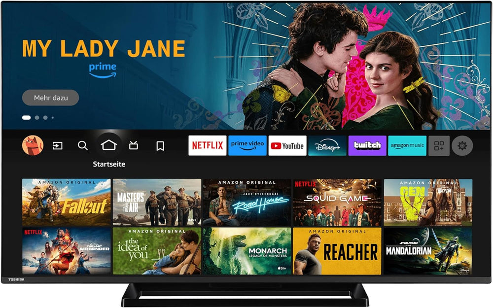 Televizor Toshiba Fire de 43 de inci (televizor inteligent 4K UHD, HDR Dolby Vision, tuner triplu, Alexa încorporată, sunet Onkyo) 43UF3F63DAZ