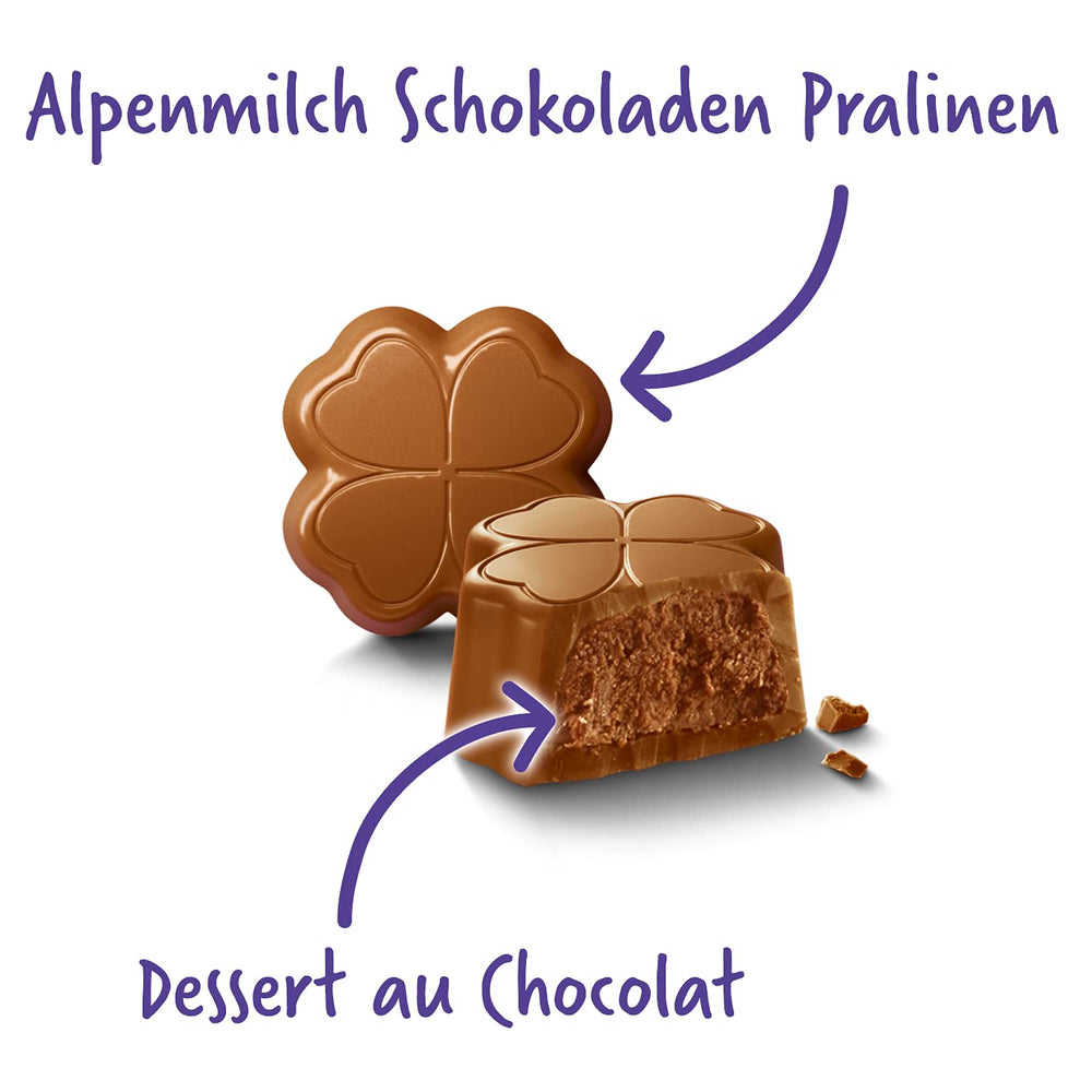 Milka All the Best Pralines 10 x 110g, Pralines fines au chocolat au lait alpin fourrées à la crème de cacao (paquet de 2)