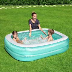 Bestway 54005 Piscine Familiale Gonflable Transparente 201 x 150 x 51 cm - Verte