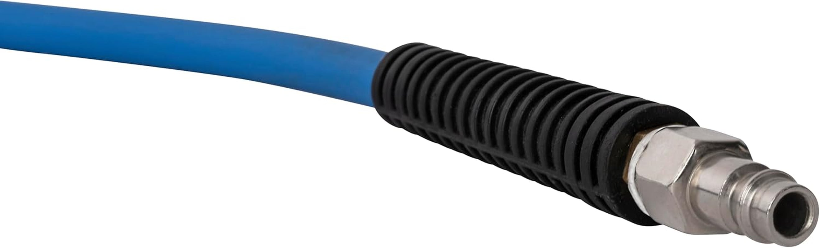 Enrouleur de tuyau automatique Güde 10 m (pression de service 12 bar, rotation 180°, tuyau d'air comprimé extrêmement flexible, résistant à l'huile et à la température, filetage de raccordement 1/4", support mural)