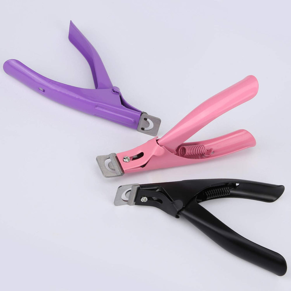 MWOOT 3 bucăți unghii false clește acrilic unghii clește, oțel inoxidabil unghii vârfuri tăietor trimmer manichiură instrument pentru unghii acrilice cu gel artificial