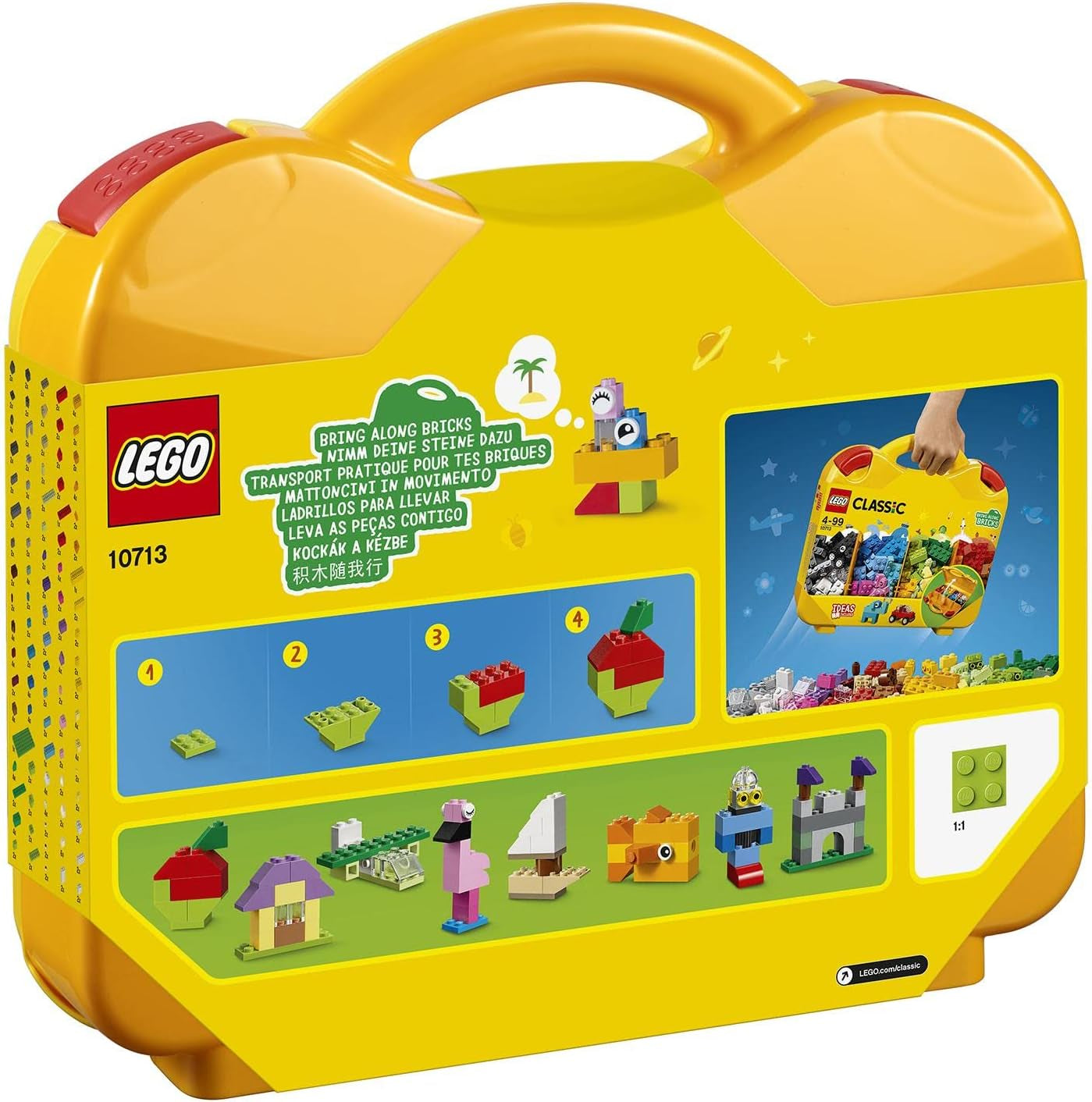 LEGO 10713 Classic Brick Starter Set - Sortarea culorilor cu cutie de depozitare, cadou creativ, jucărie pentru copii pentru fete și băieți de la 4 ani Seturi de constructie Besuche den LEGO-Store