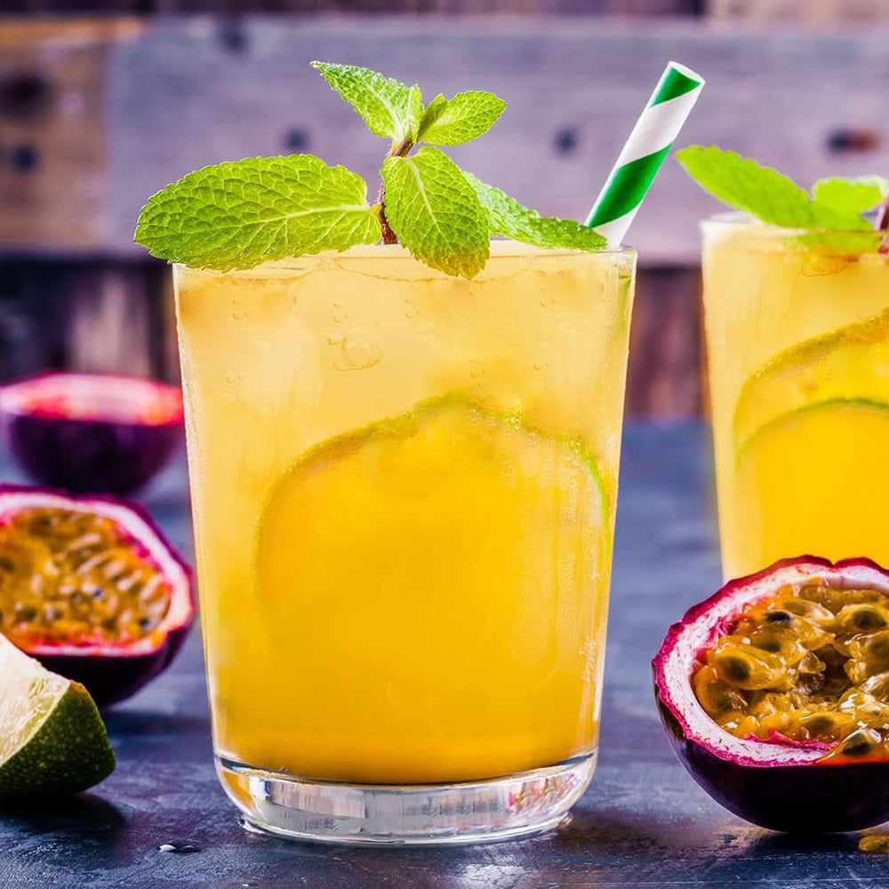 Rauch Bonne fête Maracuja | Avec beaucoup de vitamine C | Magie exotique et arôme intense | 6X 1 litre, Tetra Prisma Boissons sans alcool Naty Shop