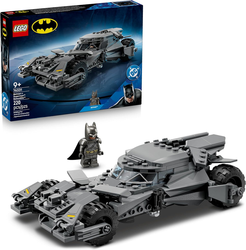 LEGO DC Batman Batman contre. Superman : Batmobile - Véhicule de jeu Superhelden - Jeux créatifs avec figurines pour enfants à partir de 9 ans - Jeu de bricolage pour jeux - Jeux pour jeunes et filles - 76331