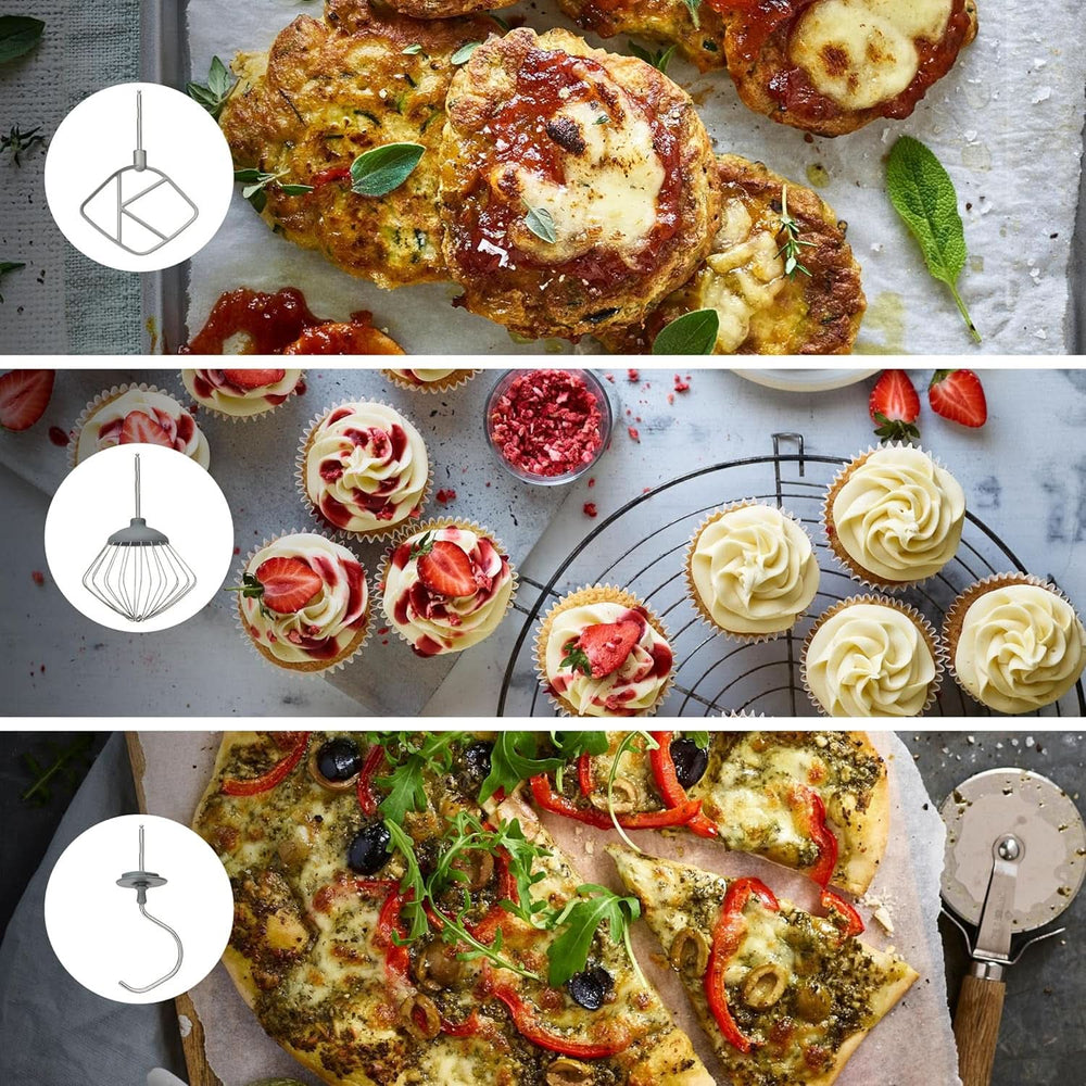 Kenwood Prospero+ KHC29A.R0SI Machine de cuisine, 4,3 L Edelstahlschüssel, Inkl. 10-Teiligem Zubehör-Set Mit Fleischwolf, Glas-Mixer, Zitruspresse, Entsafter Und Mehr, Inkl. Easyweigh Waage, 1000W, Argent Mère et Enfant Naty Shop