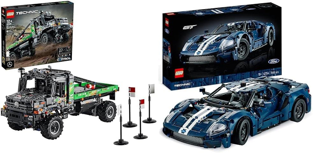 LEGO 42129 Technic 4X4 Mercedes-Benz Zetros Offroad Truck, mașină controlată de la distanță, jucărie camion controlată prin aplicație, idee de cadou pentru adulți și copii, bărbați și femei Seturi de constructie Besuche den LEGO-Store Pachet cu kitul de model Tie Bomb Ambalaj standard