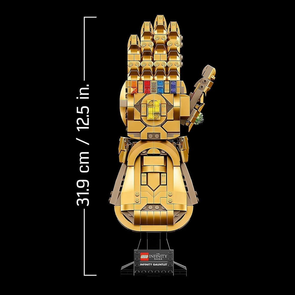 LEGO 76191 Marvel Super Heroes Infinity Glove Avengers Thanos Glove Modèle de construction pour adultes Article de fan Cadeau pour hommes Femmes Elle Lui Jeux de construction Besuche den LEGO-Store