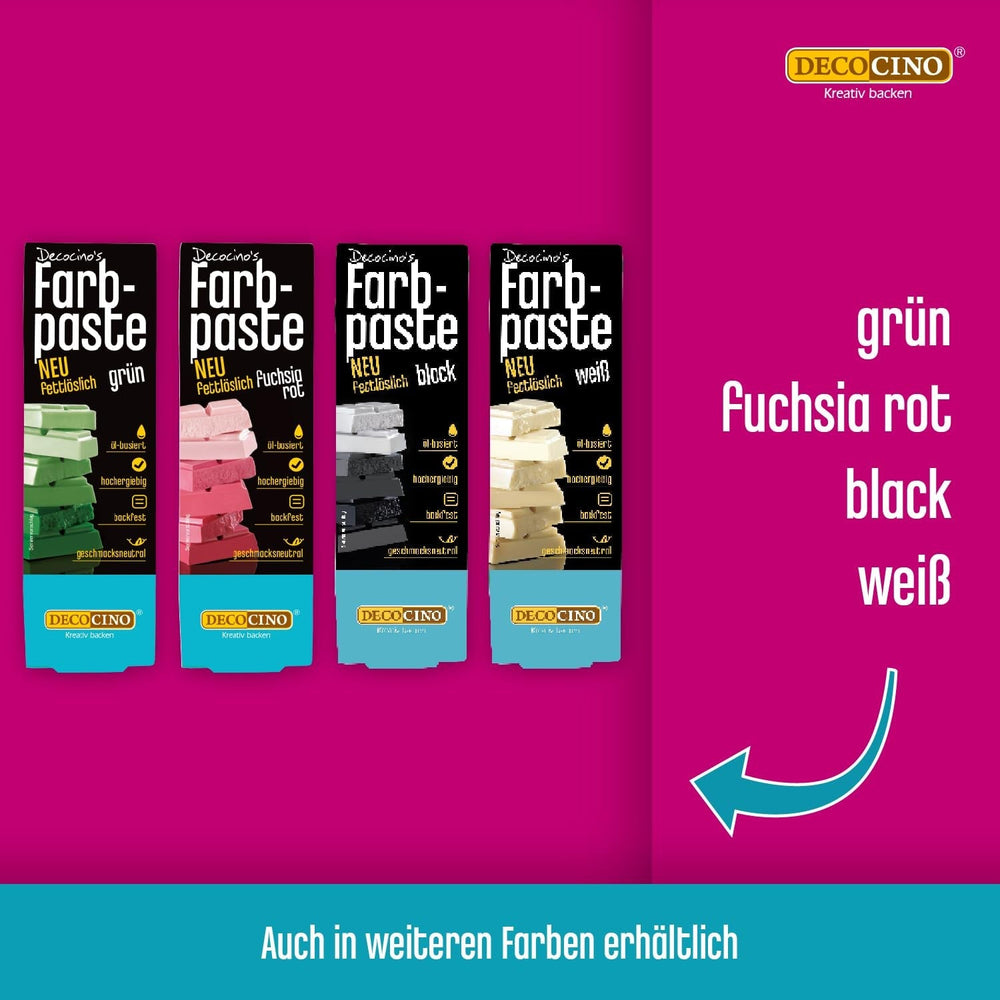 DECOCINO Pâte colorante liposoluble jaune - 15 g - Colorant alimentaire à base d'huile, idéal pour colorer le chocolat, la crème au beurre, le fondant ou la pâte à biscuits