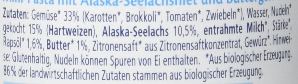 Paste Hipp Mini cu file de peste Pollock de Alaska și legume cu unt, pachet de 6 (6 x 190 g) Mama si Copilul Naty Shop