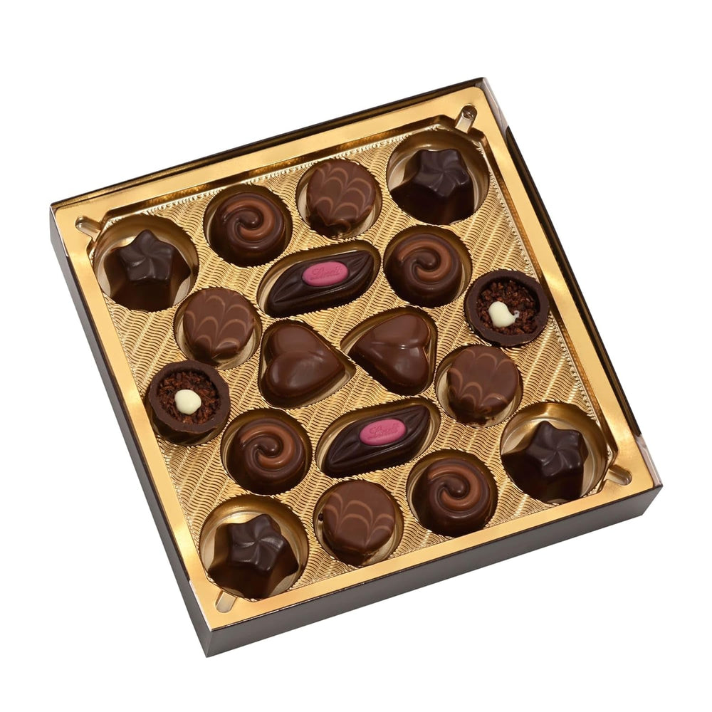 Lindt, boîte de chocolats de 18 pralines chacune en 6 assortiments, 90 grammes Naty Shop Chocolates