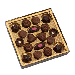 Lindt, boîte de chocolats de 18 pralines chacune en 6 assortiments, 90 grammes Naty Shop Chocolates