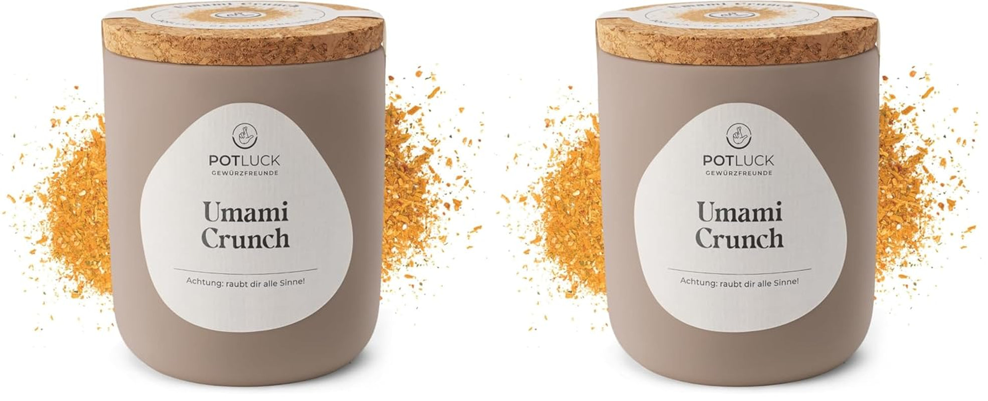 Repas-partage | Umami Crunch | Würzmischung im Keramiktopf | 75g | Végétalien, sans gluten et avec des ingrédients naturels