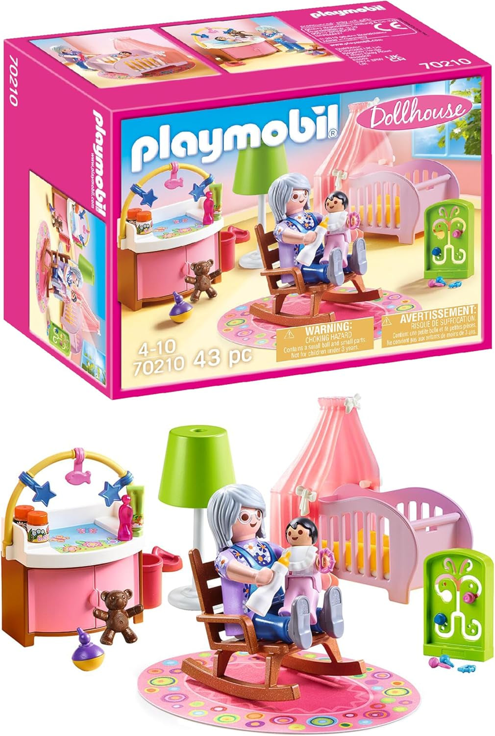 Maison de poupée PLAYMOBIL 70209 Chambre de jeunesse avec figurine fille et accessoires, à partir de 4 ans Dollhouses Naty Shop Chambre d'enfant