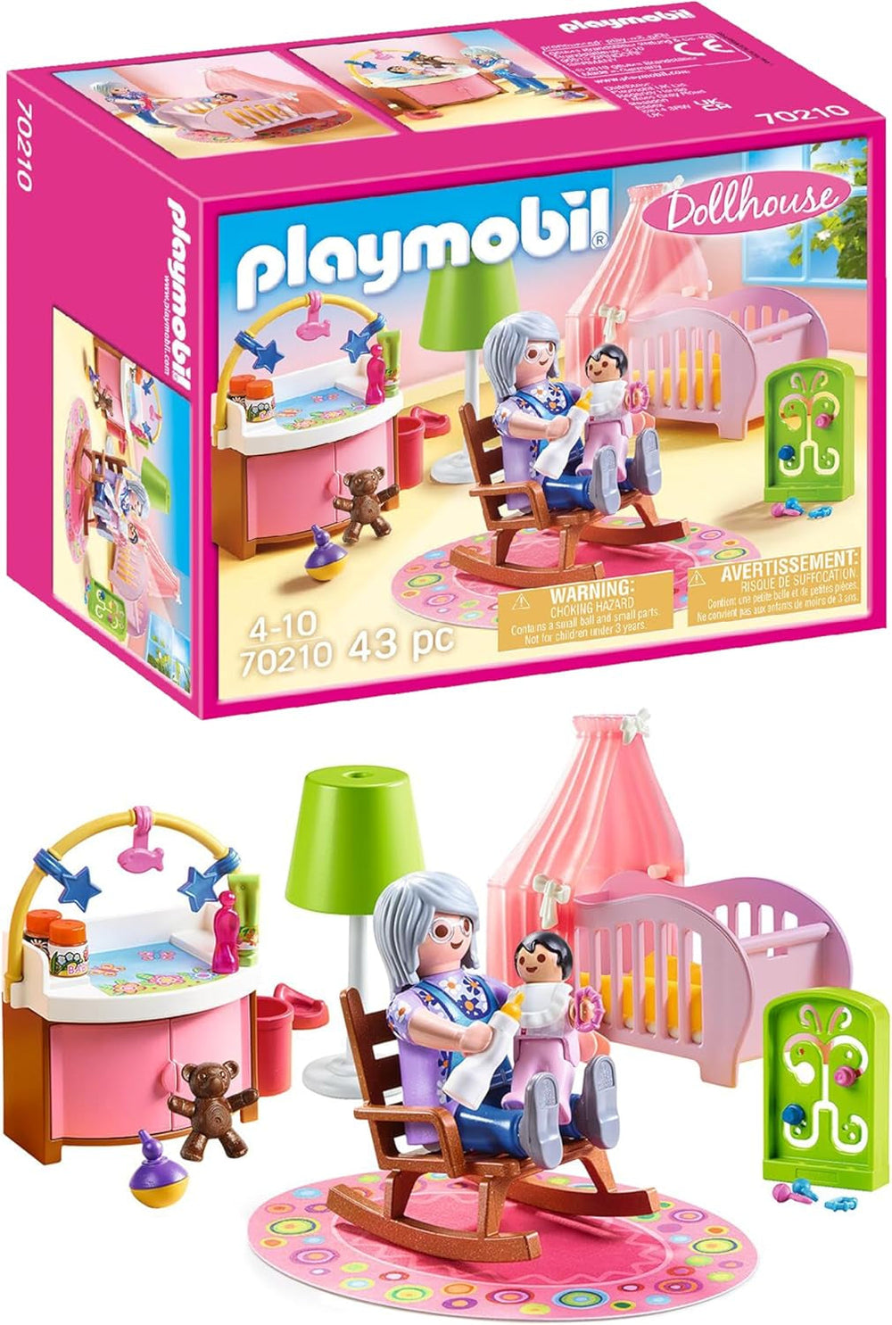 Maison de poupée PLAYMOBIL 70209 Chambre de jeunesse avec figurine fille et accessoires, à partir de 4 ans Dollhouses Naty Shop Chambre d'enfant