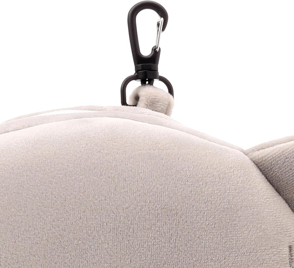 Oreiller de voyage, rond, peluche, éléphant et masque pour les yeux, unisexe, taille unique, unisexe, oreillers de voyage uniques à la taille Naty Shop