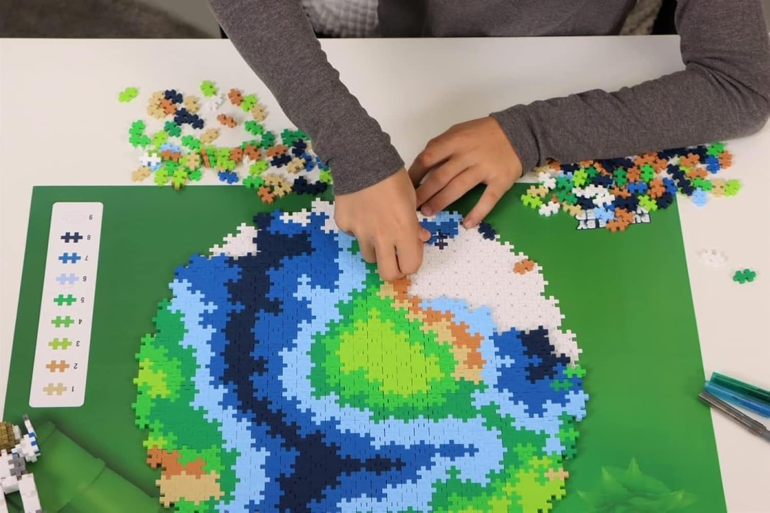 PLUS PLUS Earth Block Puzzle 800 pièce(s) Globe, Erde