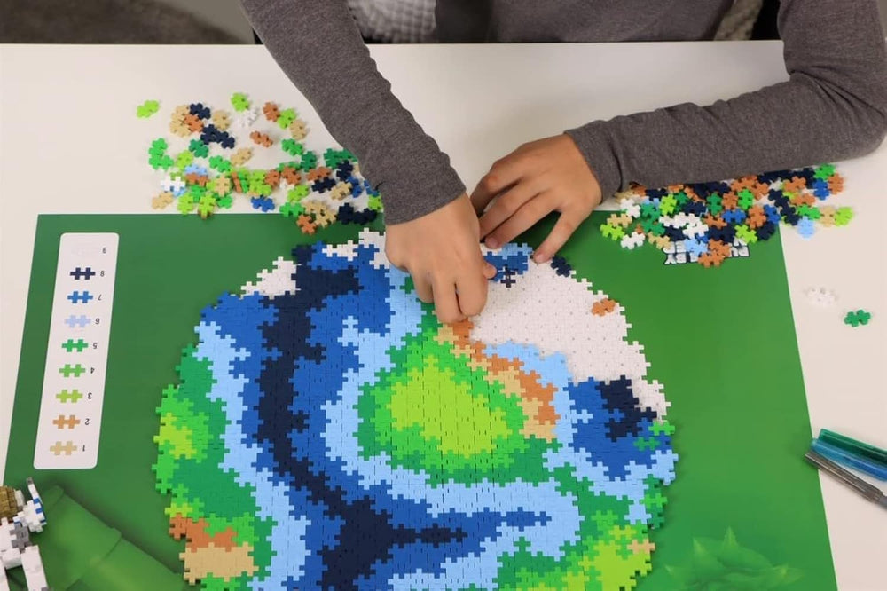 PLUS PLUS Earth Block Puzzle 800 pièce(s) Globe, Erde