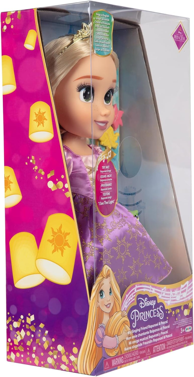 Poupée chantante Disney Princess Raiponce de 35 cm, chante « I See The Light », comprend des accessoires pour plus de plaisir, parfaite pour les filles de 3 ans et plus, violet