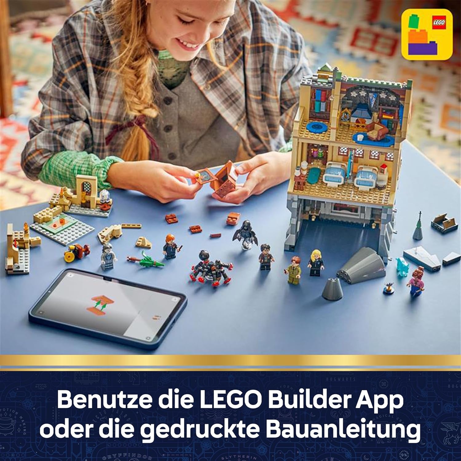 LEGO Harry Potter Château de Poudlard : Flèches de château - Ensemble de bricolage avec 7 figurines - Modèle avec Hermine et Ron Figures - Créations créatives pour les filles, les jeunes et les fans à partir de 9 ans - 76463