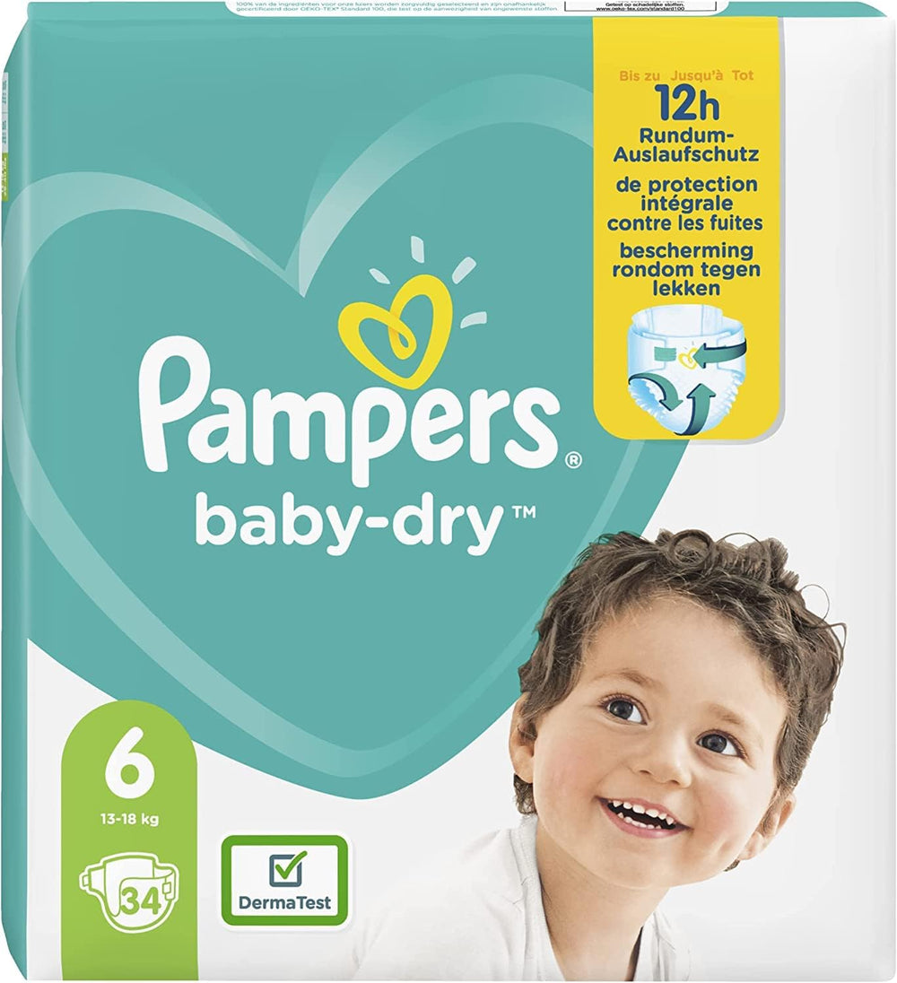 Couches Pampers 81657566 Pantalon Baby-Dry, blanc