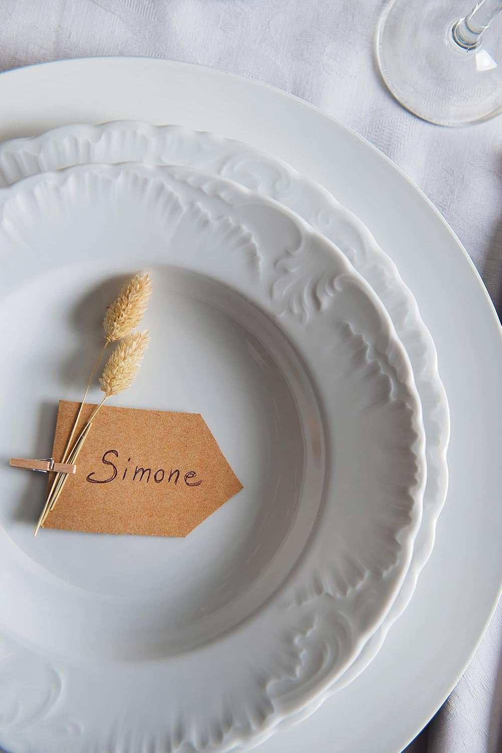 Ménagère Excelsa, 18 pièces, blanc