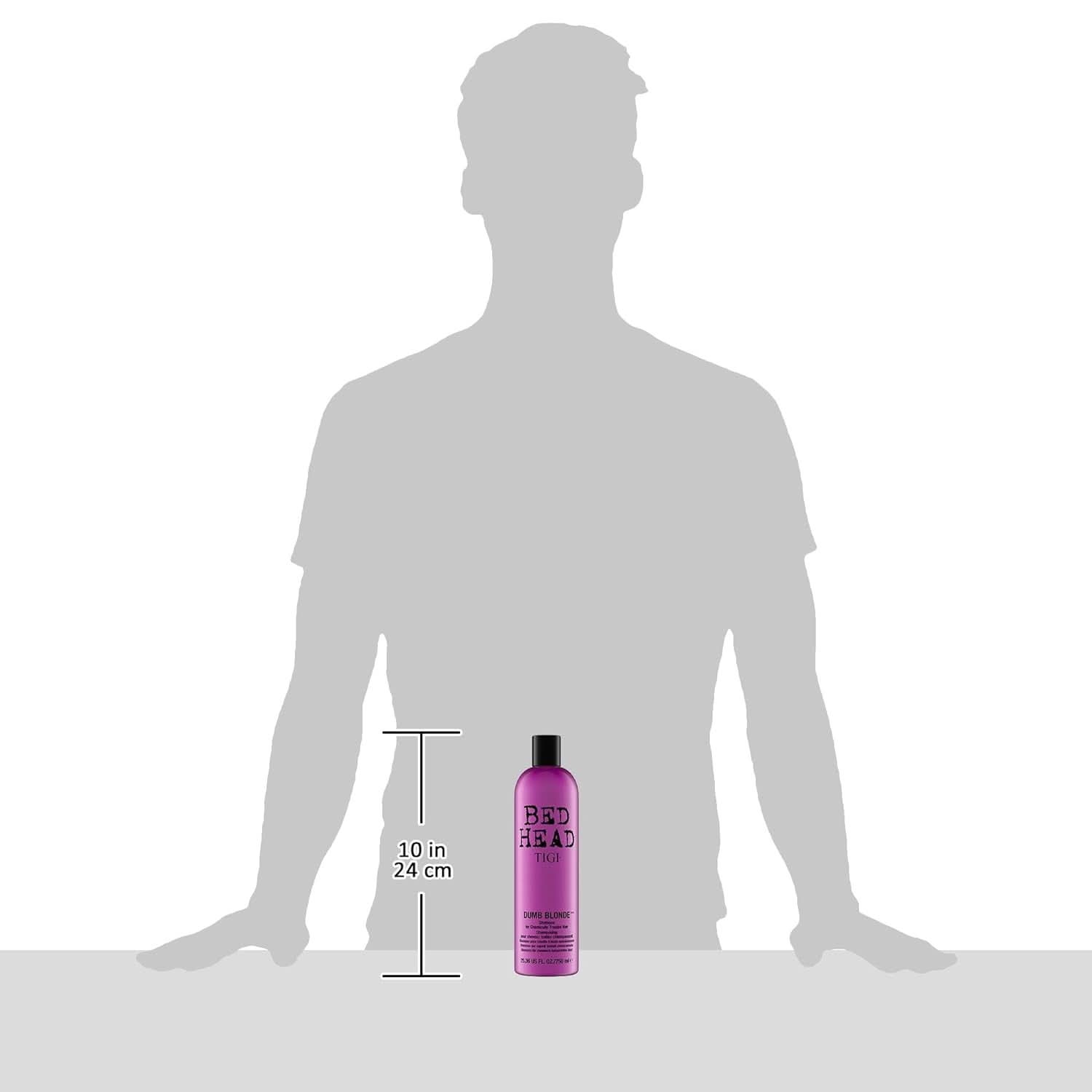 Bed Head de TIGI Dumb Blonde, shampoing pour cheveux traités chimiquement, 750 ml Douche et bain Naty Shop