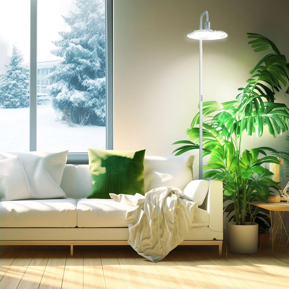 SANSI Lampe LED pour Plantes à Spectre Complet 125 W Lumière à intensité Variable avec télécommande pour la Croissance des Plantes Hauteur réglable 120-180 cm Minuterie 4/8/12 Heures 4 Niveaux de luminosité