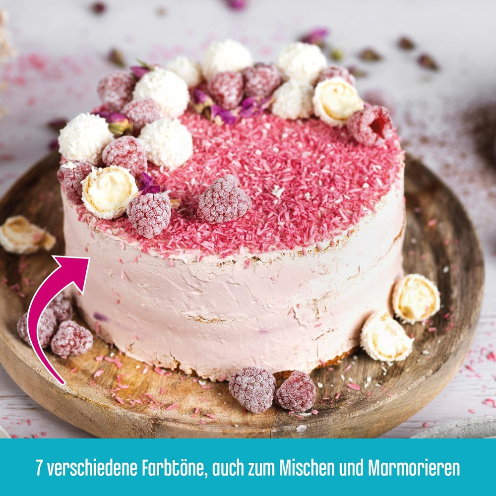 Pâte colorante rose DECOCINO - 20 g - Colorant alimentaire, idéal pour colorer gâteaux, fondants et crèmes - Sans acides gras azoïques ni gluten