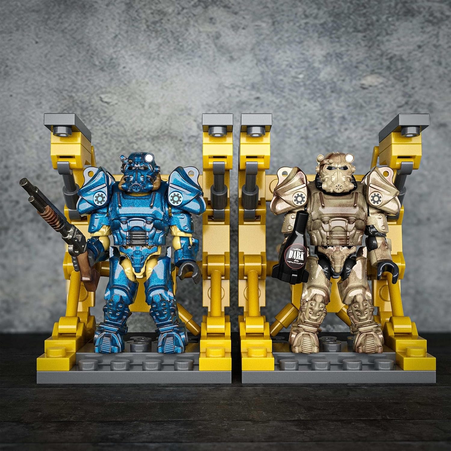 Modèle de figurine d'action MEGA Fallout, collection T-60 Power Armor avec 327 pièces, 5 figurines d'action et accessoires, pour les amateurs