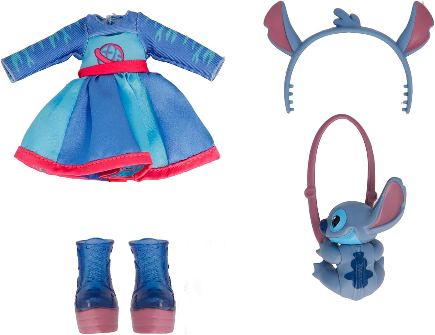 BFF by Cry Babies Disney Stitch, BFF Fashion Doll dans une tenue Stitch et des accessoires, y compris des accessoires de style, des jeux et des accessoires pour les enfants de 3 ans