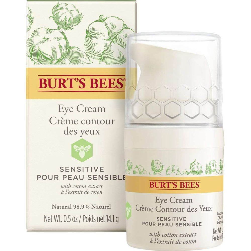 Burt'S Bees Cremă de ochi naturală pentru piele sensibilă cu extract de bumbac, 14 g Cosmetice si Infrumusetare Naty Shop