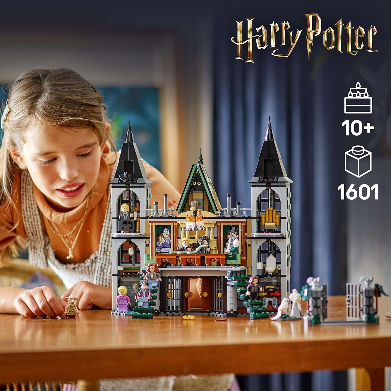 LEGO Harry Potter Malfoy Family Country Estate, jouet fantastique à collectionner et à exposer, cadeau pour garçons, filles et fans du monde sorcier, idée cadeau avec 9 figurines 76453 Jeux de construction Besuche den LEGO-Store