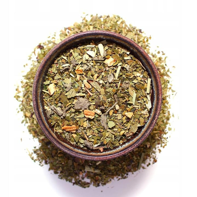 Cannabis brésilien original 50 g ● Thé Yerba Mate avec farine de chanvre et sauge ● Thé Mate à partir de feuilles de Mate ● Zeste de citron et citronnelle ● Thé en feuilles Yerba Mate en vrac 50 g