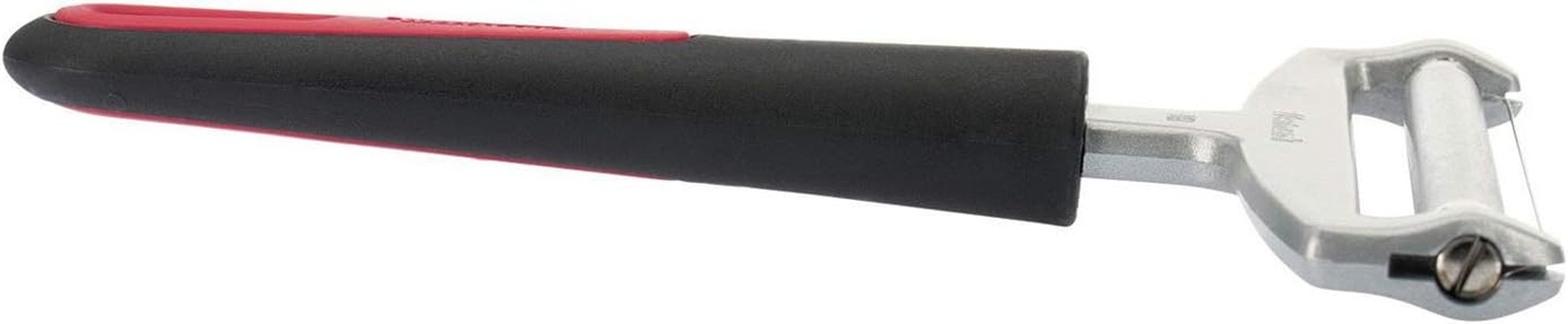 Trancheuse à fromage Westmark avec rouleau et fil de coupe remplaçable, épaisseur de coupe variable, largeur : 12 cm, acier inoxydable/aluminium/plastique, noir/rouge, 29272260, 17 x 12 x 2 cm