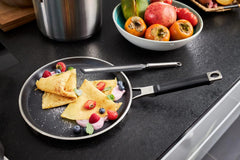 Poêle à crêpes RÖSLE SILENCE PRO, revêtement antiadhésif Proresist premium résistant aux rayures, acier inoxydable 18/10, convient à l'induction Casseroles et poêles Naty Shop