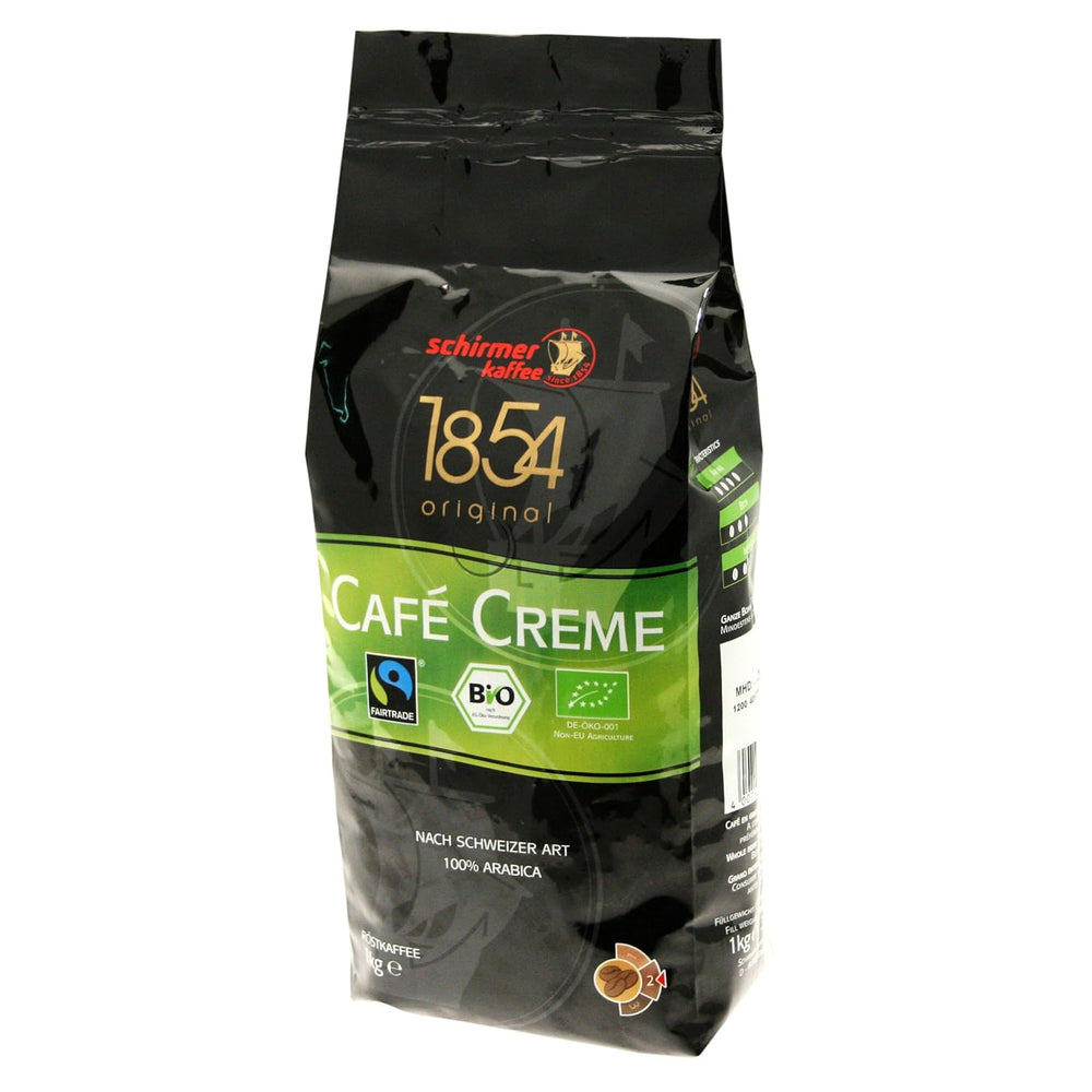 Café crème Fairtrade Cafe, grains entiers, 1000g