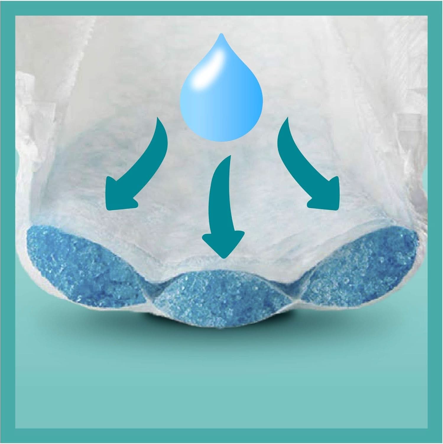 Pampers (version classique), couches pour bébés taille 4+ (10-15 kg), 100 pcs Mère et Enfant Naty Shop