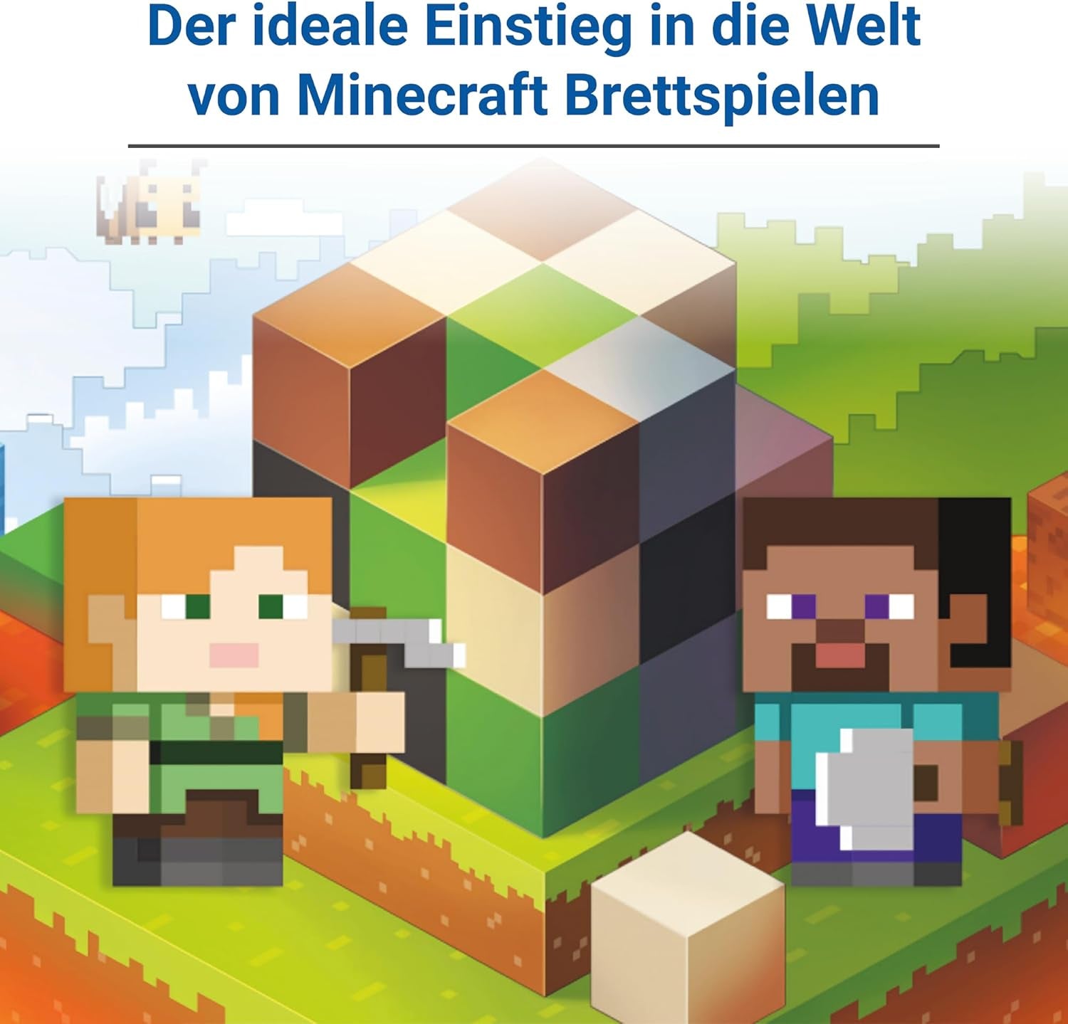 Ravensburger 24615 Minecraft Builders & Biomes Junior - Jeu coopératif pour 2 à 4 joueurs à partir de 5 ans